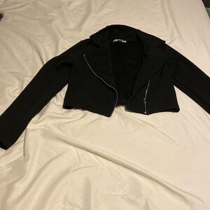 Knit works black jacket for girls